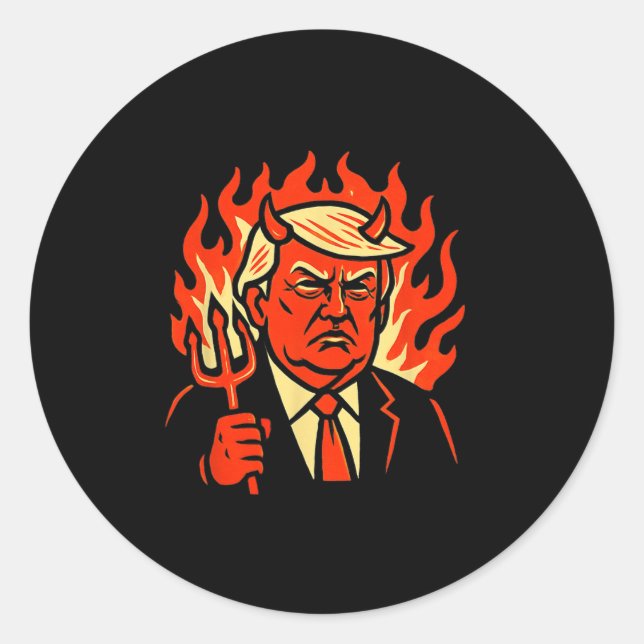 Adesivo Presentes Anticristo Trump (Frente)