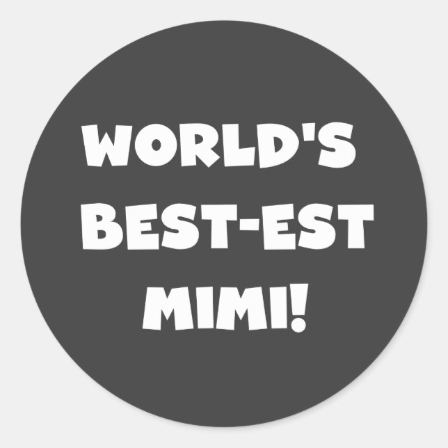 Adesivo Presentes brancos dos t-shirt do texto Mimi do (Frente)