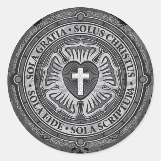 Adesivo "PRESENTES CRISTÃOS" Luther Rosa Christian Jesus (Frente)