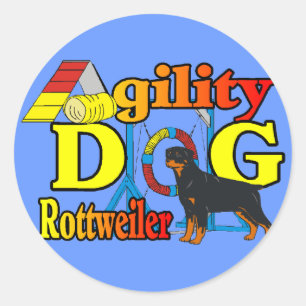 Adesivo Presentes da agilidade de Rottweiler