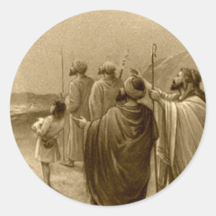 Adesivo Presentes da cena da natividade para o Natal