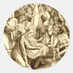 Adesivo Presentes da cena da natividade para o Natal