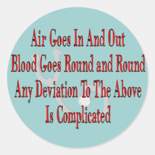 Adesivo Presentes da enfermeira/terapeuta respiratório