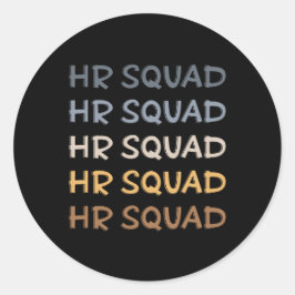 Adesivo Presentes da Equipe de Recursos Humanos no Esquadr