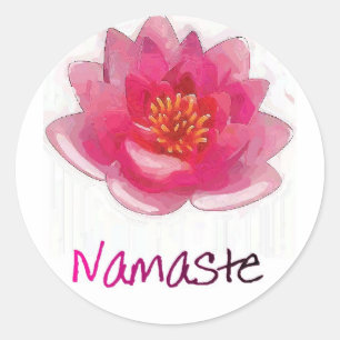 Adesivo Presentes da ioga de "Namaste" da flor de Lotus