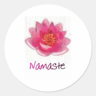 Adesivo Presentes da ioga de "Namaste" da flor de Lotus