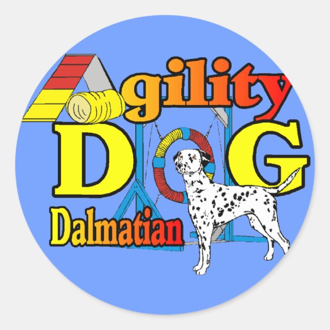 Adesivo Presentes de Agilidade Dalmáticos (Frente)