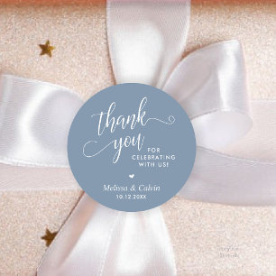 Adesivo Presentes de Agradecimento de Casamento Minimalist