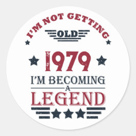 Adesivo Presentes de aniversário de vintage personalizados