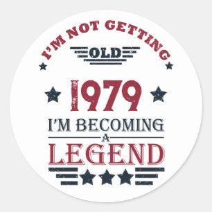 Adesivo Presentes de aniversário de vintage personalizados