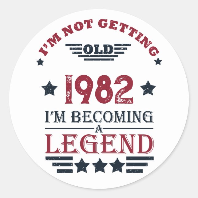 Adesivo Presentes de aniversário personalizados (Frente)