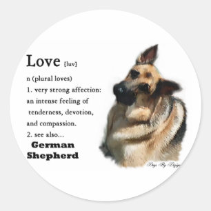 Adesivo Presentes de arte de German shepherd