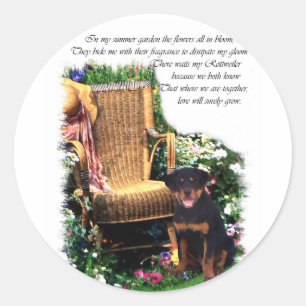 Adesivo Presentes de Arte do Rottweiler