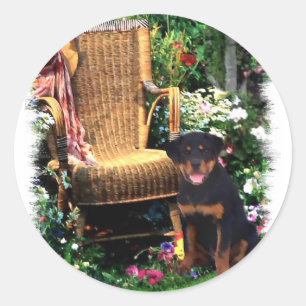 Adesivo Presentes de Arte do Rottweiler