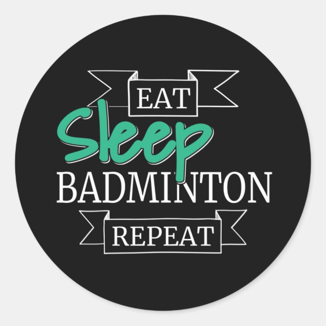 Adesivo Presentes de Badminton (Frente)