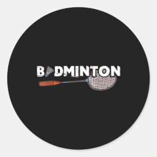 Adesivo Presentes de Badminton Com Raquete de Badminton Fo
