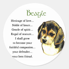 Adesivo Presentes de Beagle Lovers