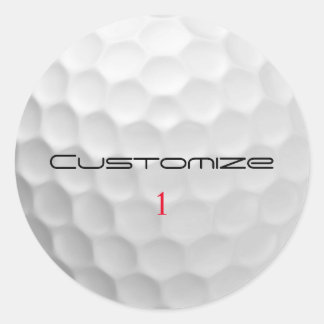 Adesivo Presentes de Bolas de Golfe Personalizadas Série A