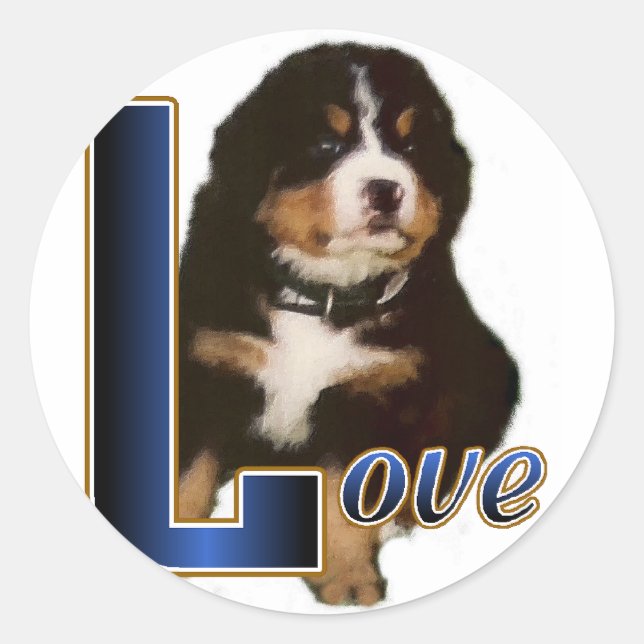 Adesivo Presentes de Cachorro de Montanha Bernese (Frente)