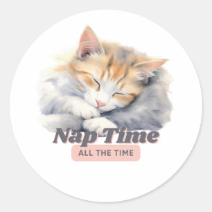 Adesivo Presentes de Cat Quirky para Amantes de os animais