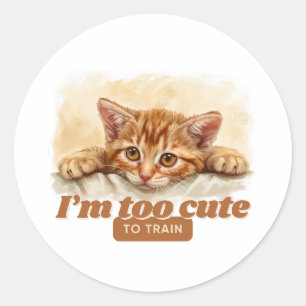 Adesivo Presentes de Cat Quirky para Amantes de os animais