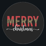 Adesivo Presentes de Celebração da Família Feliz de Natal<br><div class="desc">Presentes de Celebração da Família Feliz de Natal</div>