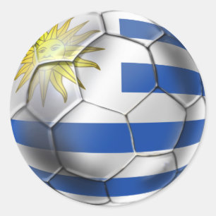 Adesivo Presentes de Charruas da bandeira do futebol da