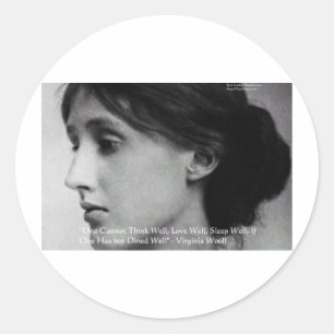 Adesivo Presentes de Citações de Virginia Woolf Jantar/Ama