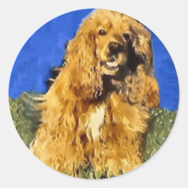 Adesivo Presentes de Cocker Spaniel