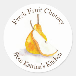 Adesivo Presentes de cozinha caseira de chutney, Fruta fre