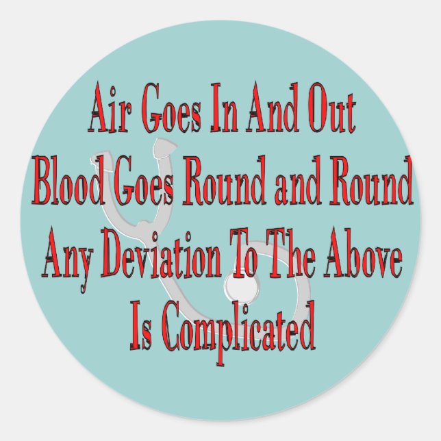 Adesivo Presentes De Enfermeiro/Terapêutica Respiratória (Frente)