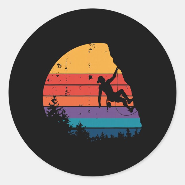 Adesivo Presentes de Escalada em Rocha de Montanha Boulder (Frente)