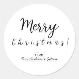 Adesivo Presentes de Feliz Natal para Amigos Familiares