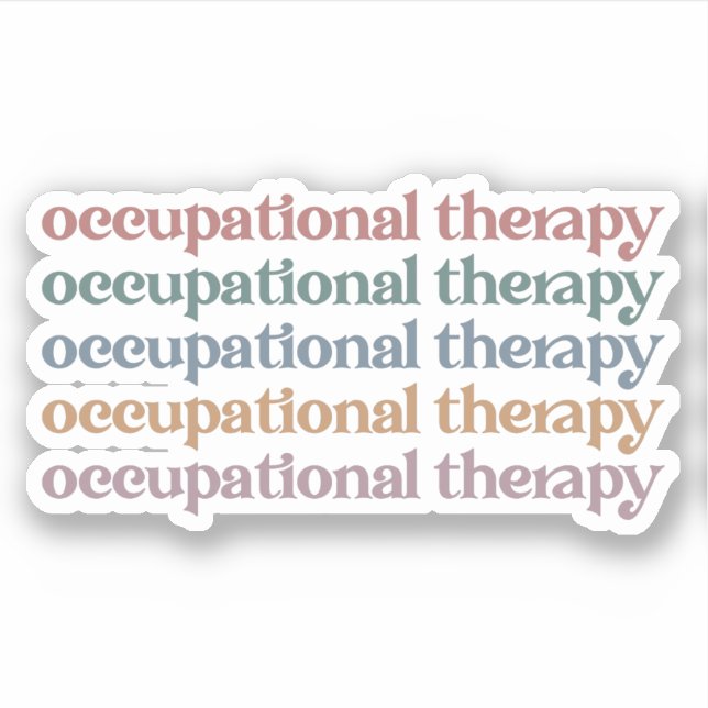 Adesivo Presentes De Formando De Estudantes Com Terapia Oc (Frente)