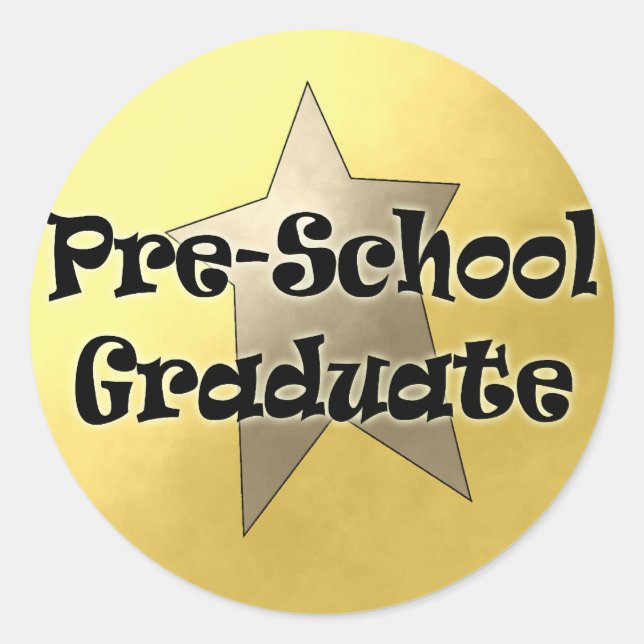 Adesivo Presentes de graduação pré-escolar (Frente)