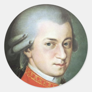 Adesivo Presentes de Mozart para amantes da música