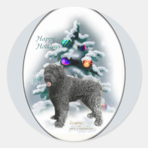 Adesivo Presentes de Natal Bouvier des Flandres