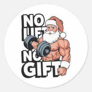 Adesivo Presentes de Natal de Academia de Fitness de Fisic