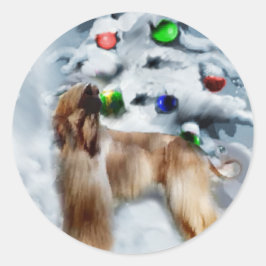 Adesivo Presentes de Natal de Caça Afegã