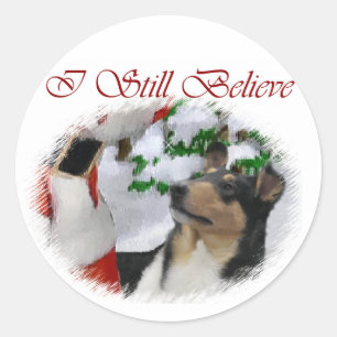 Adesivo Presentes de Natal de Collie Suaves