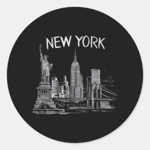 Adesivo Presentes de Nova York para Homens Mulheres Cidade