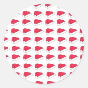 Adesivo Presentes de Padrão de Chapéu do Papai Noel