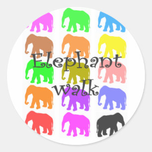 Adesivo Presentes de PopArt Elefantes