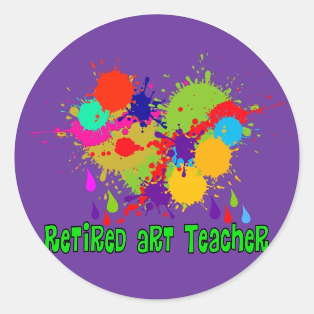 Adesivo Presentes de Professores de Arte Reformados (Frente)