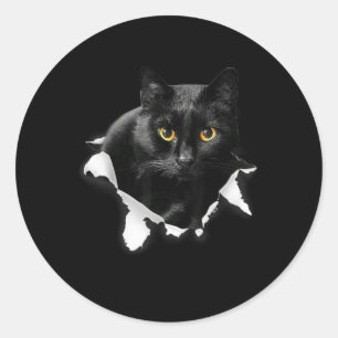 Adesivo Presentes De Roupa De Gato Preto Para Lover De Gat