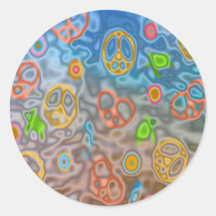 Adesivo Presentes de Roupa de vida no oceano Pacífico retr