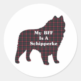 Adesivo Presentes de Schipperke BFF