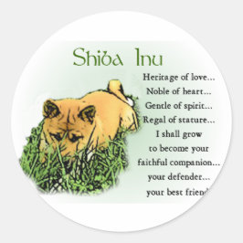 Adesivo Presentes de Shiba Inu
