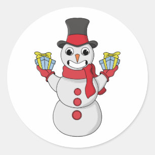 Adesivo Presentes de Snowman