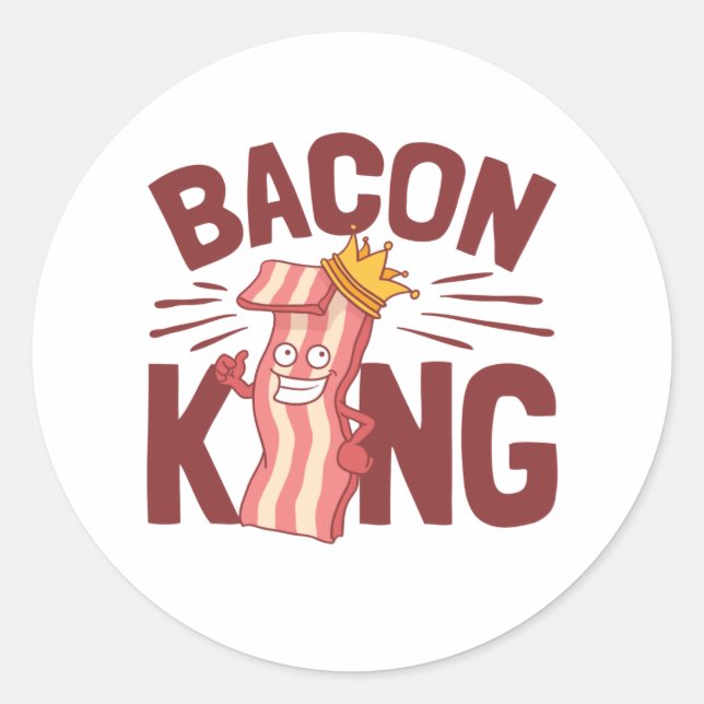 Adesivo Presentes de Sobrecarga de Carne do Bacon King par (Frente)
